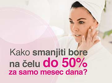 Kako smanjiti bore na čelu do 50% za samo mesec dana?