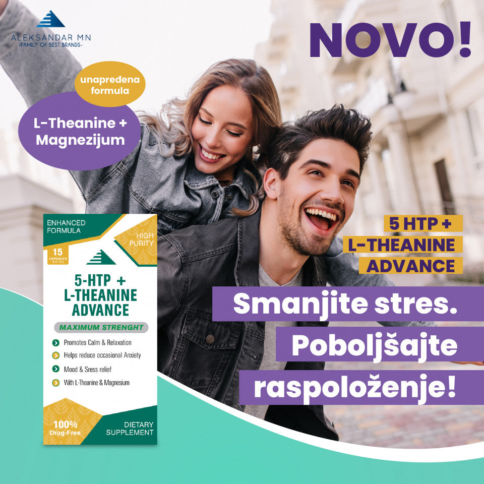 5-HTP + L-Theanine Advanced, 15 kapsula