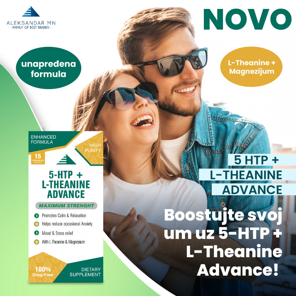 5-HTP + L-Theanine Advanced, 15 kapsula