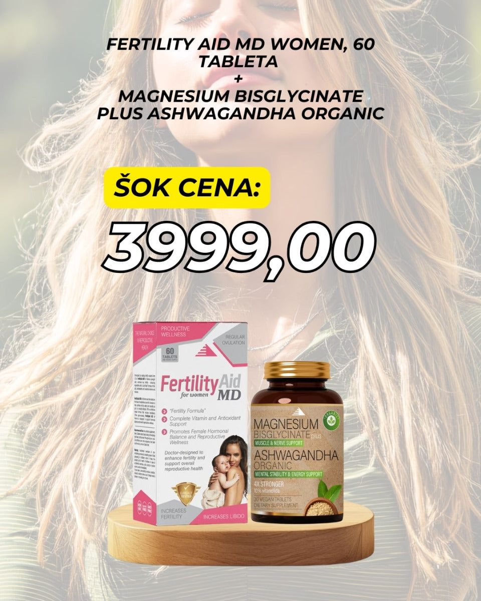 Fertility Aid MD + Ašvaganda sa bisglicinatom