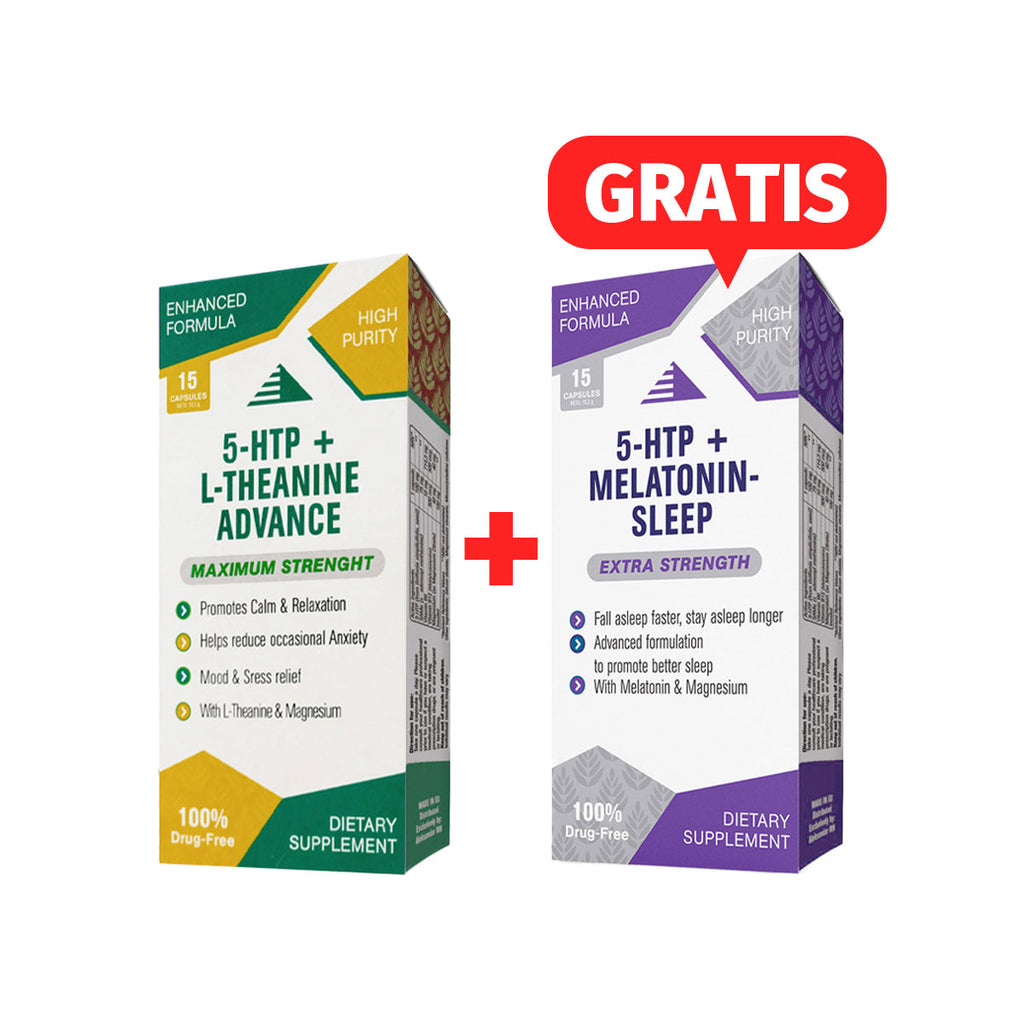 5-HTP + L-Theanine Advanced, 15 kapsula