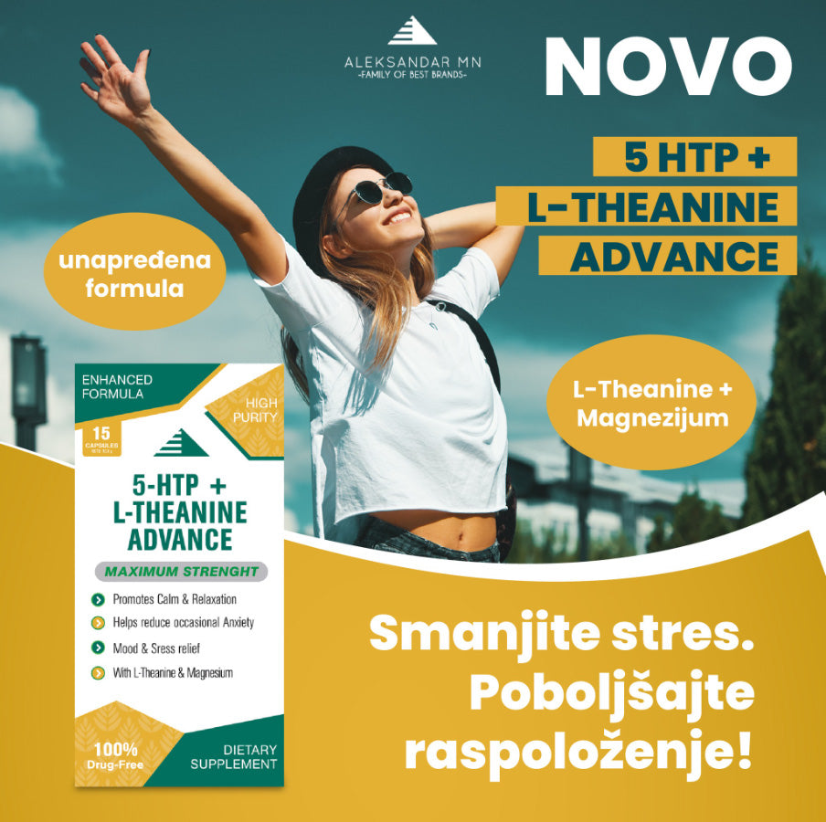 5-HTP + L-Theanine Advanced, 15 kapsula