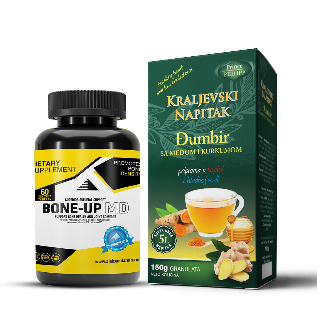 Bone Up + Kraljevski napitak med i kurkuma
