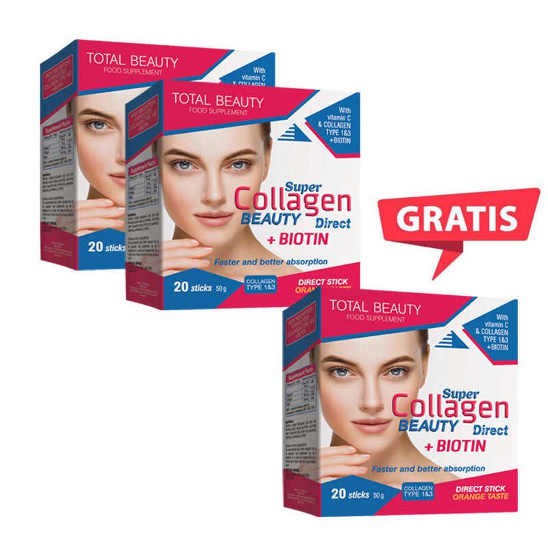2+1 GRATIS Super Collagen Beauty Direct, 3x 20 kesica
