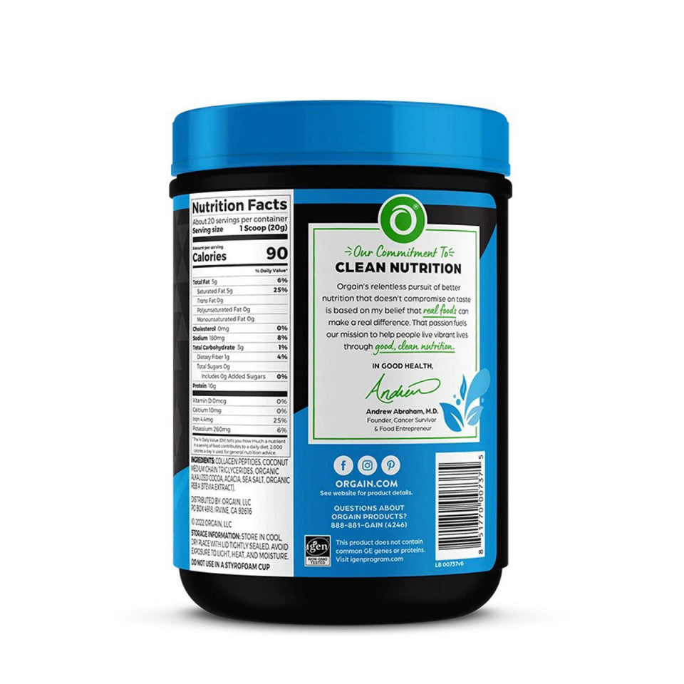 Orgain Keto Collagen sa MCT uljem, čokolada, 400g