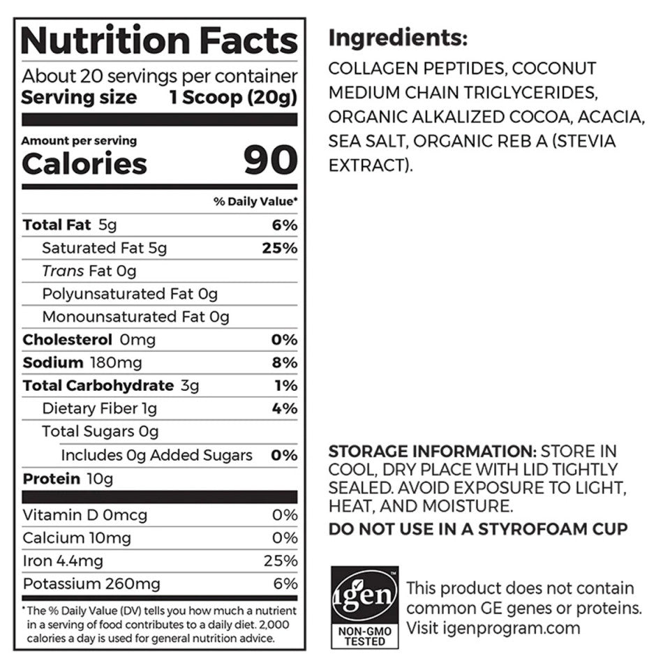 Orgain Keto Collagen sa MCT uljem, čokolada, 400g