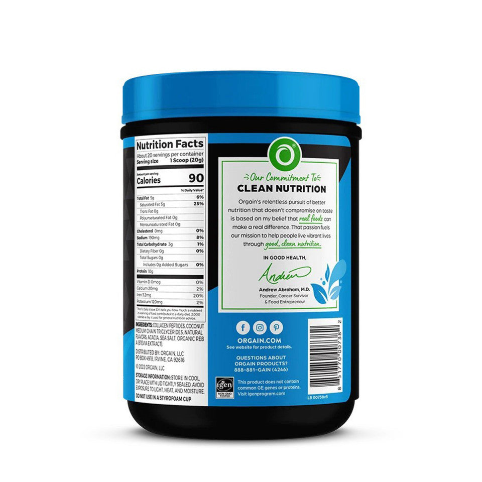 Orgain Keto Collagen sa MCT uljem, vanila, 400g