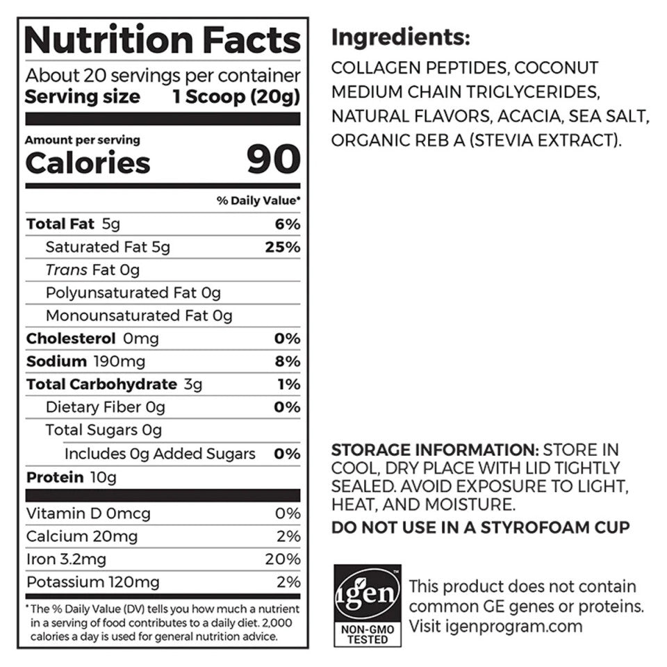 Orgain Keto Collagen sa MCT uljem, vanila, 400g
