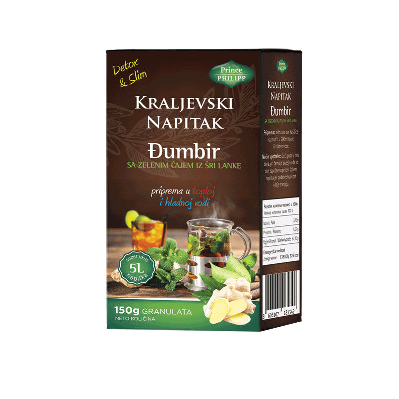 Detox & Slim kraljevski napitak đumbir i zeleni čaj