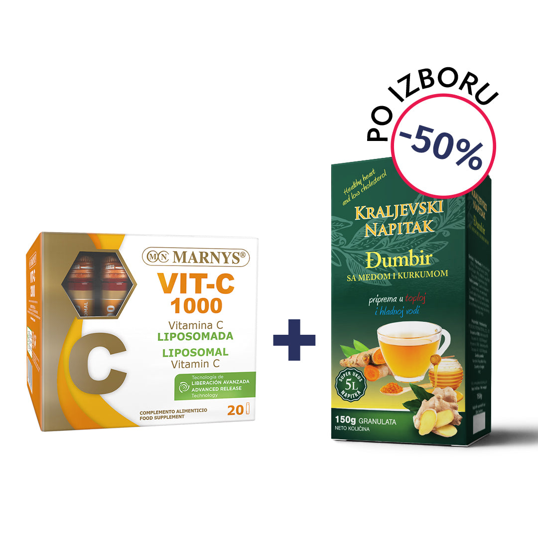 Marnys Liposomalni VIT-C 1000 + Kraljevski napitak po izboru