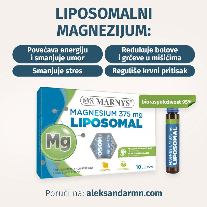 Marnys Liposomalni Magnezijum 375mg, 10 ampula 