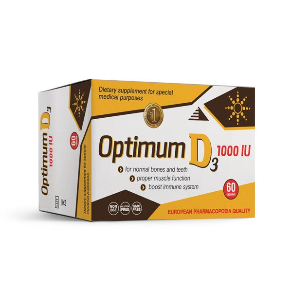 Optimum D3 1000IU, 60 kapsula