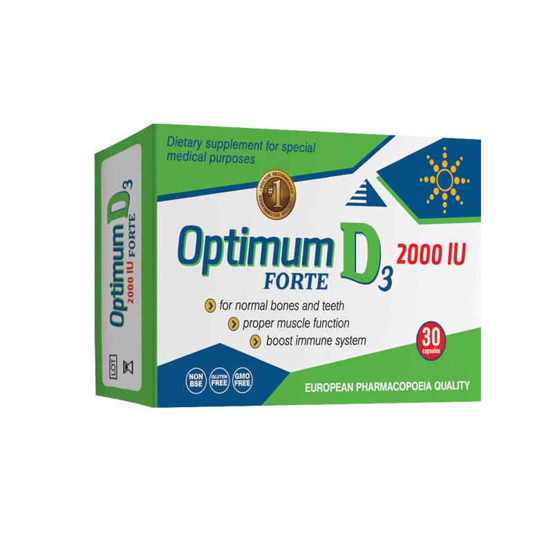 Optimum D3 2000 IU FORTE vitamin D3 kapsule