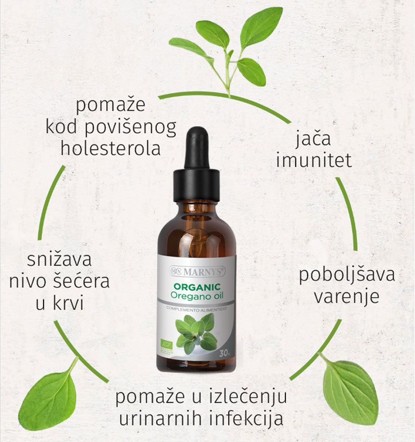 Marnys organsko ulje divljeg origana, 30ml
