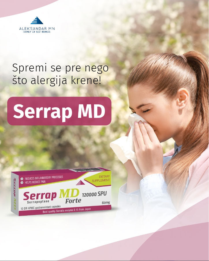 Serrap MD Forte 120000 SPU, 10 kapsula