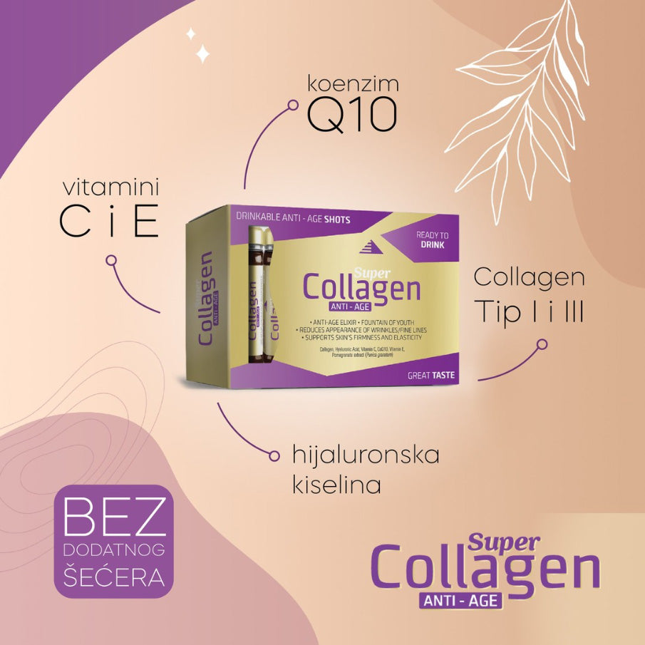 Super Collagen Anti-Age 2000mg, 14 ampula