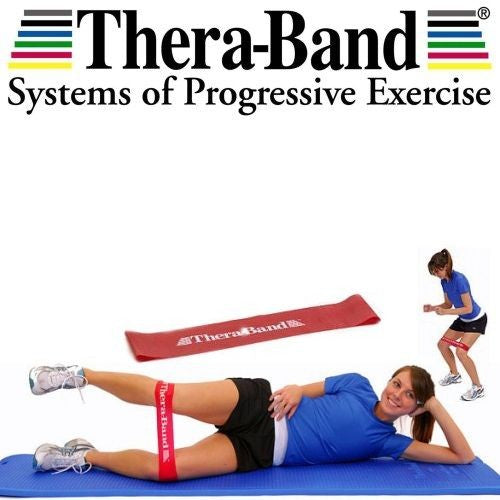 Thera Band Loop elastična traka za vežbanje - 7.6 x 20.5 cm (Boja: Žuta)