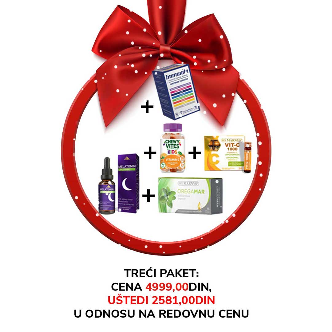Liposomalni melatonin + Oregamar + Chewy vites + Liposomalni vitamin C + Immunita