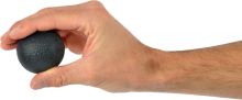 MSD silikonska loptica za jačanje šake, crna- najjači otpor
