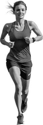 womman running